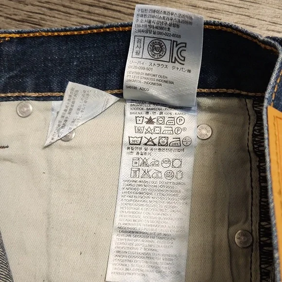 LEVIS 527 Men's Blue Jeans Size 33x 32 - Picture 5 of 11